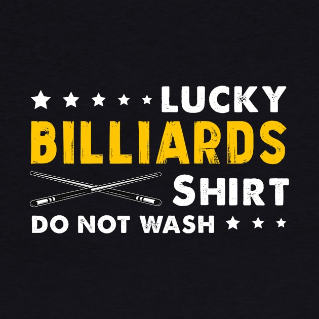 Vintage Lucky Billiards by Quotes NK Tees